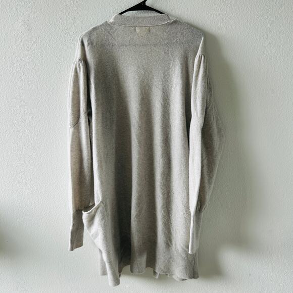 Maeve Cashmere Collection Gray Cardigan Size Large - Picture 3 of 5